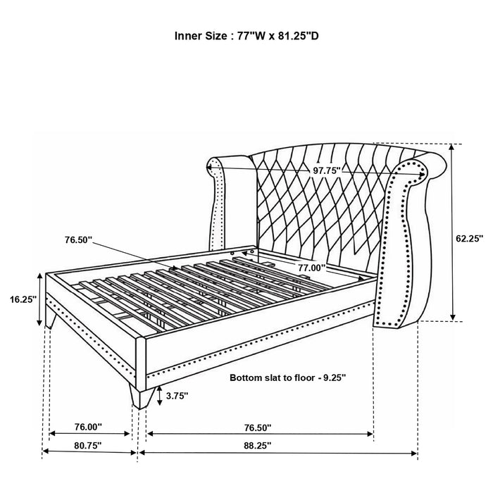 Barzini 5 & 4 Piece Bedroom Sets E.King & Queen - U&U Home Budget Furniture (Carteret, NJ)
