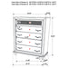Barzini 5 & 4 Piece Bedroom Sets E.King & Queen - U&U Home Budget Furniture (Carteret, NJ)