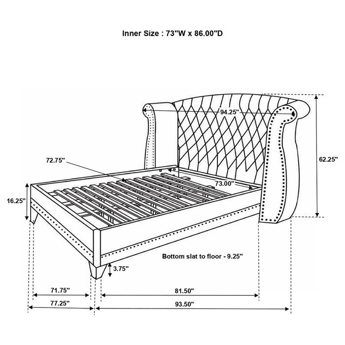 Barzini 5 & 4 Piece Bedroom Sets E.King & Queen - U&U Home Budget Furniture (Carteret, NJ)