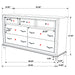 Barzini Bedroom Set White - U&U Home Budget Furniture (Carteret, NJ)