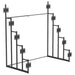 Duarto 5-tier Headboard Display Rack Black - U&U Home Budget Furniture (Carteret, NJ)