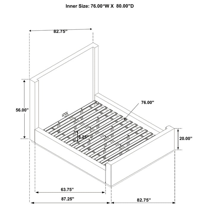 Nala Eastern King & Queen Bed - U&U Home Budget Furniture (Carteret, NJ)