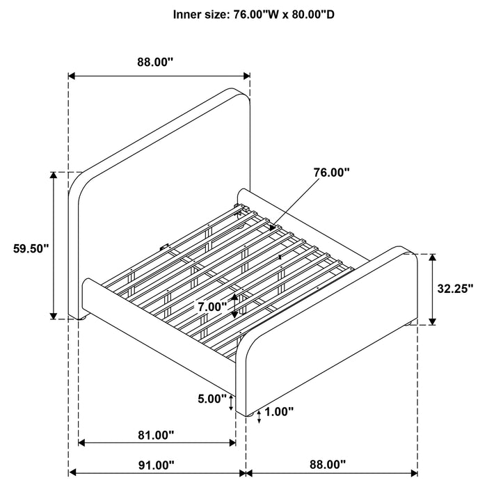 Wren Eastern King & Queen Bed - U&U Home Budget Furniture (Carteret, NJ)