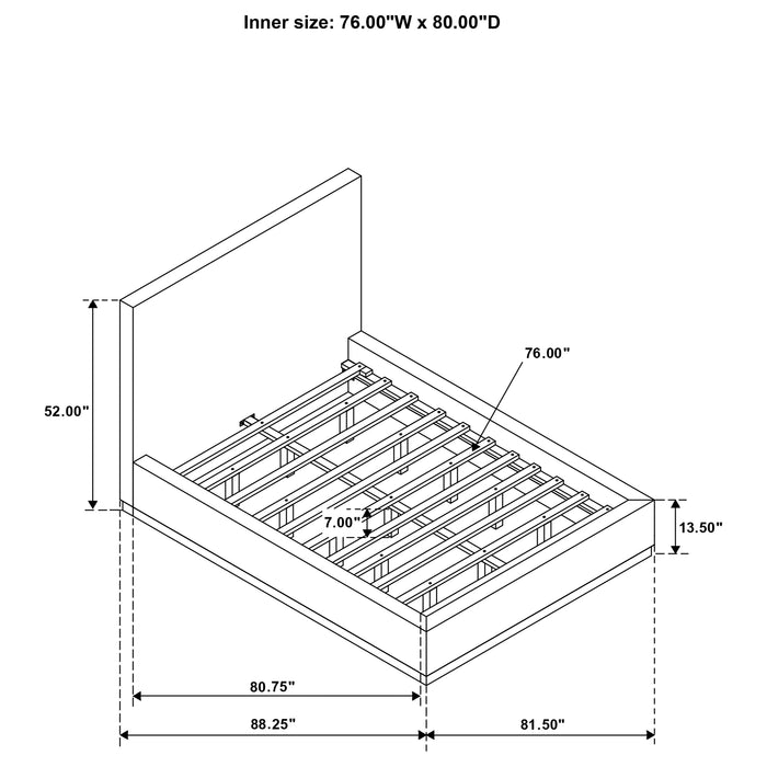 Knox Eastern King & Queen Bed - U&U Home Budget Furniture (Carteret, NJ)