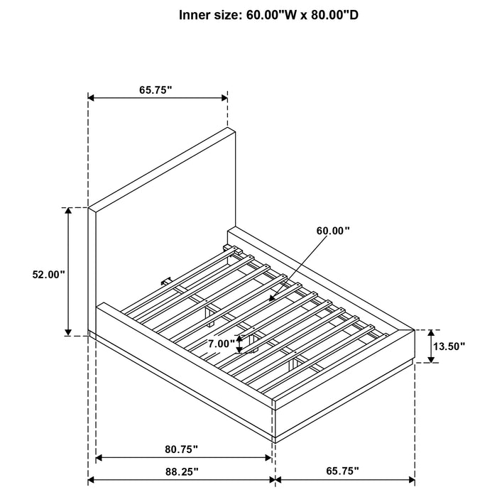 Knox Eastern King & Queen Bed - U&U Home Budget Furniture (Carteret, NJ)
