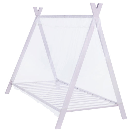 Fultonville Twin Metal Tent Bed Pink - U&U Home Budget Furniture (Carteret, NJ)