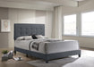 Mapes Tufted Upholstered Eastern King, Queen, Twin & Full Bed Charcoal & Grey - U&U Home Budget Furniture (Carteret, NJ)