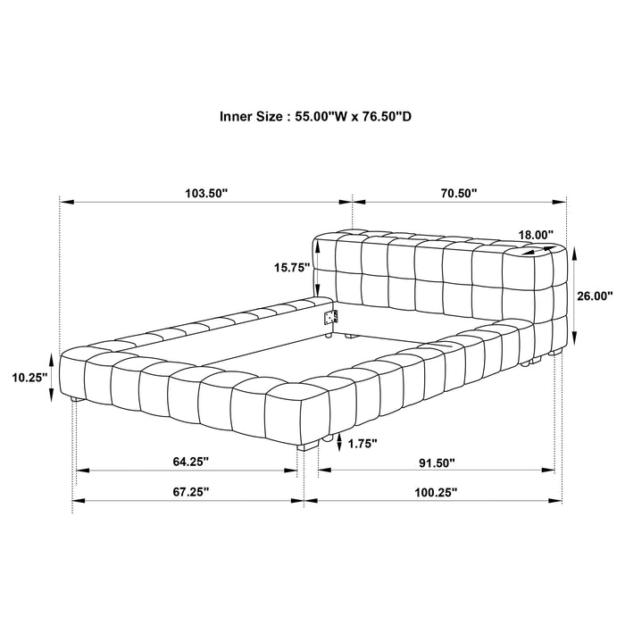 Trinity Full Bed - U&U Home Budget Furniture (Carteret, NJ)