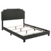Tamarac Upholstered Nailhead Full, Eastern King & Queen Bed Beige & Grey - U&U Home Budget Furniture (Carteret, NJ)