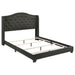 Sonoma Camel Back Eastern King Bed Grey - U&U Home Budget Furniture (Carteret, NJ)