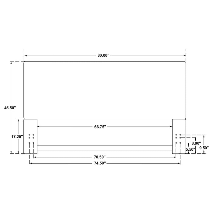 Pirro Eastern / California King Headboard - U&U Home Budget Furniture (Carteret, NJ)