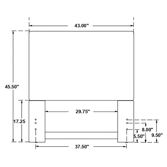 Pirro Twin Headboard - U&U Home Budget Furniture (Carteret, NJ)