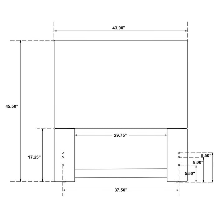 Kosmo Twin Headboard - U&U Home Budget Furniture (Carteret, NJ)