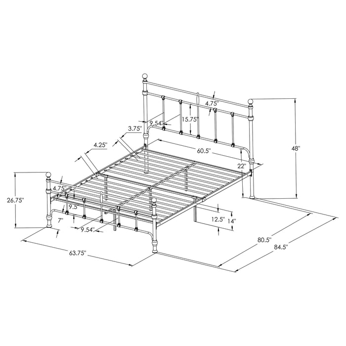 Novak Eastern King, Full, Queen, & Twin Bed - U&U Home Budget Furniture (Carteret, NJ)
