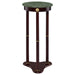 Edie Round Marble Top Accent Table Merlot - U&U Home Budget Furniture (Carteret, NJ)