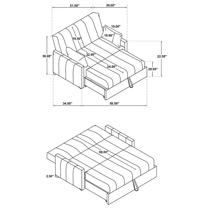 Portland Sofa Bed - U&U Home Budget Furniture (Carteret, NJ)