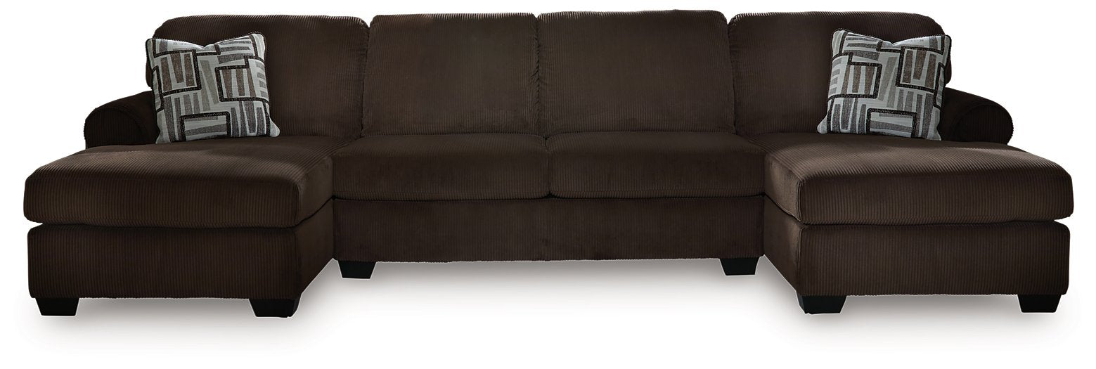 Kimlee Sectional with Double Chaise - U&U Home Budget Furniture (Carteret, NJ)