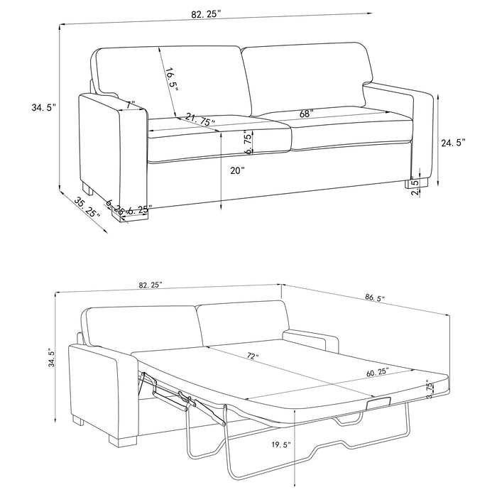 Simpson Sleeper Sofa - U&U Home Budget Furniture (Carteret, NJ)