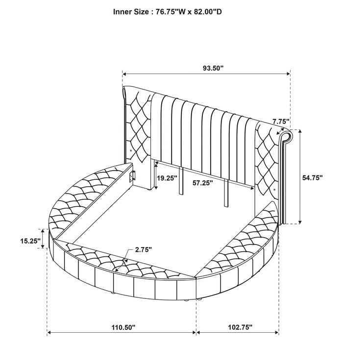 Sonya Eastern King & Queen Bed - U&U Home Budget Furniture (Carteret, NJ)