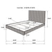 Zyla California King, E.King, & Queen Bed - U&U Home Budget Furniture (Carteret, NJ)