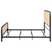 Lanewood Eastern King & Queen Bed Black & White - U&U Home Budget Furniture (Carteret, NJ)