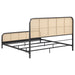 Lanewood Eastern King & Queen Bed Black & White - U&U Home Budget Furniture (Carteret, NJ)