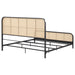 Lanewood Eastern King & Queen Bed Black & White - U&U Home Budget Furniture (Carteret, NJ)
