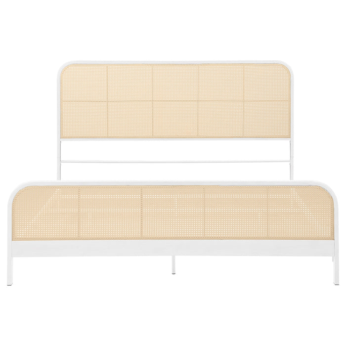 Lanewood Eastern King & Queen Bed Black & White - U&U Home Budget Furniture (Carteret, NJ)