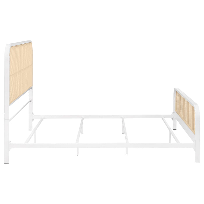 Lanewood Eastern King & Queen Bed Black & White - U&U Home Budget Furniture (Carteret, NJ)