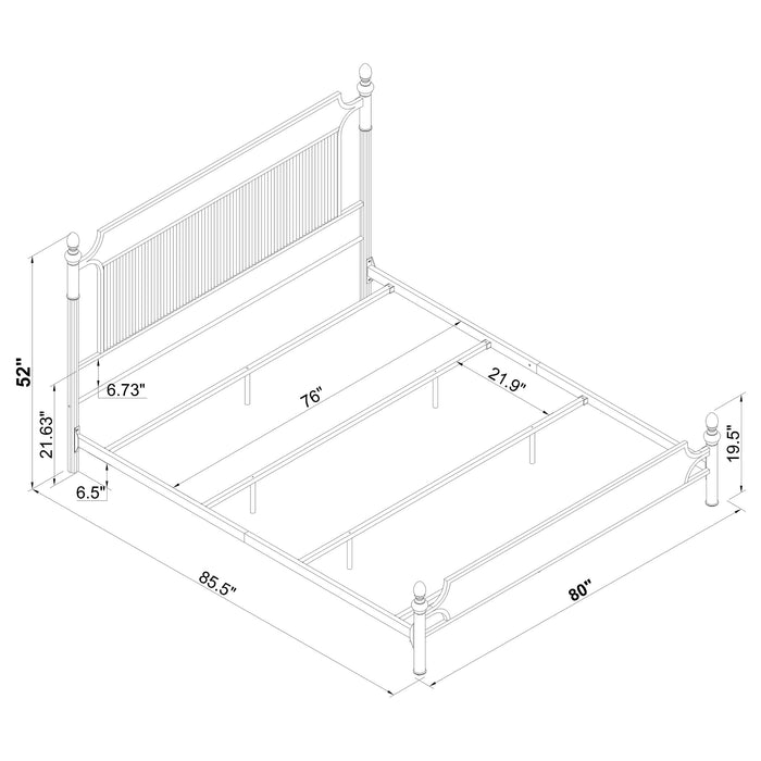 Cameron Eastern King & Queen Bed - U&U Home Budget Furniture (Carteret, NJ)