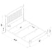 Cameron Eastern King & Queen Bed - U&U Home Budget Furniture (Carteret, NJ)
