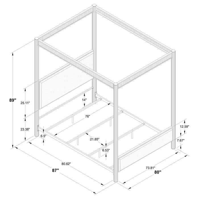 Zimmerlee Eastern King & Queen Bed - U&U Home Budget Furniture (Carteret, NJ)