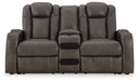 Fyne-Dyme Power Reclining Loveseat with Console - U&U Home Budget Furniture (Carteret, NJ)