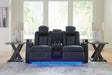 Fyne-Dyme Power Reclining Loveseat with Console - U&U Home Budget Furniture (Carteret, NJ)