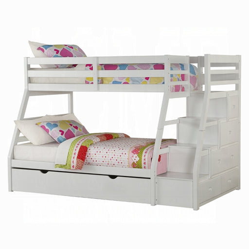 Jason Twin-Full Bunk Bed With Trundle and Storage - U&U Home Budget Furniture (Carteret, NJ)