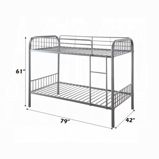 Bristol Twin-Twin Bunk Bed - U&U Home Budget Furniture (Carteret, NJ)