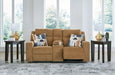 Kanlow Reclining Loveseat with Console - U&U Home Budget Furniture (Carteret, NJ)