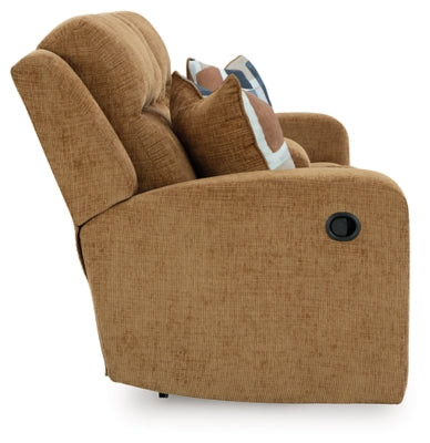 Kanlow Reclining Loveseat with Console - U&U Home Budget Furniture (Carteret, NJ)