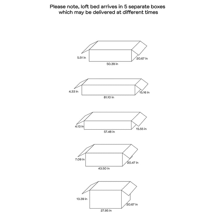 Millie Loft Beds - U&U Home Budget Furniture (Carteret, NJ)