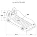 Cruiser Twin Bed - U&U Home Budget Furniture (Carteret, NJ)