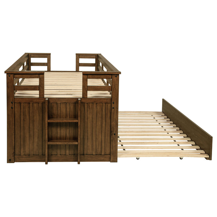 Carlsbad Queen Beds Brown & Grey - U&U Home Budget Furniture (Carteret, NJ)