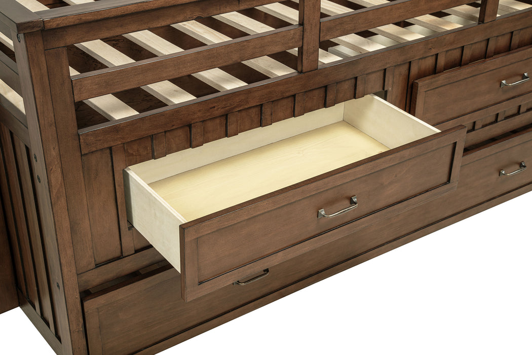 Carlsbad Queen Beds Brown & Grey - U&U Home Budget Furniture (Carteret, NJ)