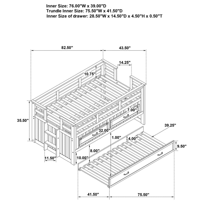 Carlsbad Queen Beds Brown & Grey - U&U Home Budget Furniture (Carteret, NJ)