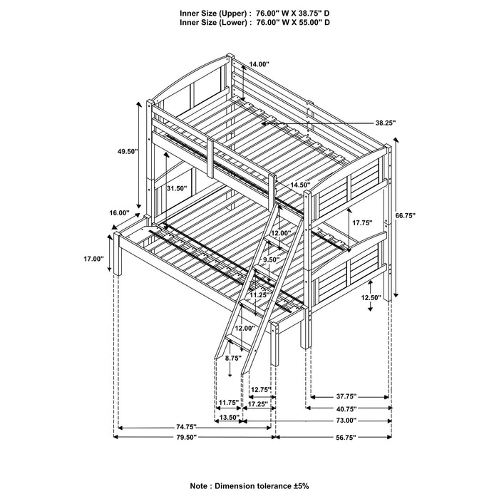 Flynn Bunk Beds - U&U Home Budget Furniture (Carteret, NJ)