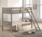 Ryder Bunk Bed Weathered Taupe - U&U Home Budget Furniture (Carteret, NJ)