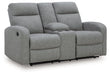 Gauntlet Reclining Loveseat with Console - U&U Home Budget Furniture (Carteret, NJ)