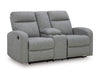 Gauntlet Reclining Loveseat with Console - U&U Home Budget Furniture (Carteret, NJ)