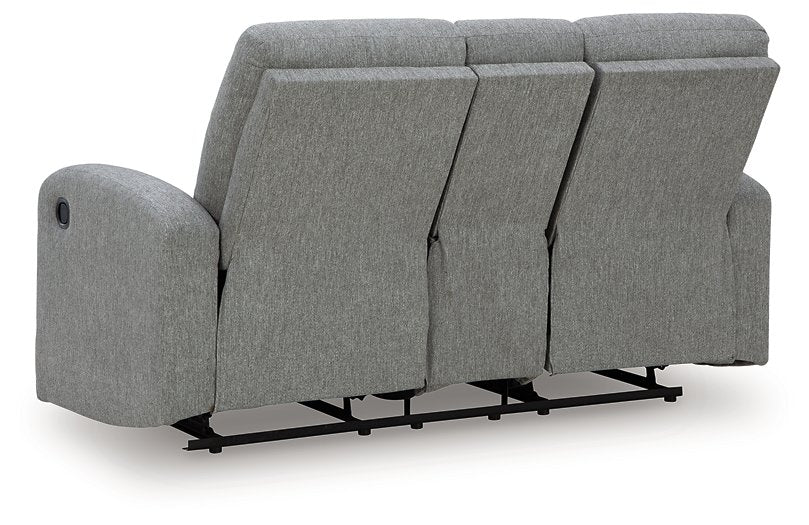 Gauntlet Reclining Loveseat with Console - U&U Home Budget Furniture (Carteret, NJ)