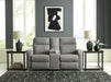 Gauntlet Reclining Loveseat with Console - U&U Home Budget Furniture (Carteret, NJ)
