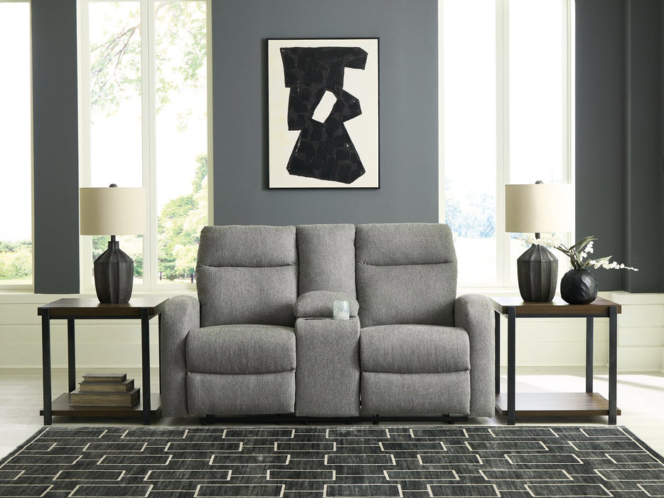 Gauntlet Reclining Loveseat with Console - U&U Home Budget Furniture (Carteret, NJ)